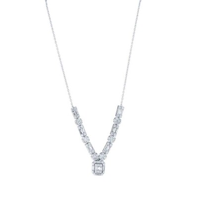 1.36 Karat Pırlanta Baget Kolye - Baroni Diamond (1)