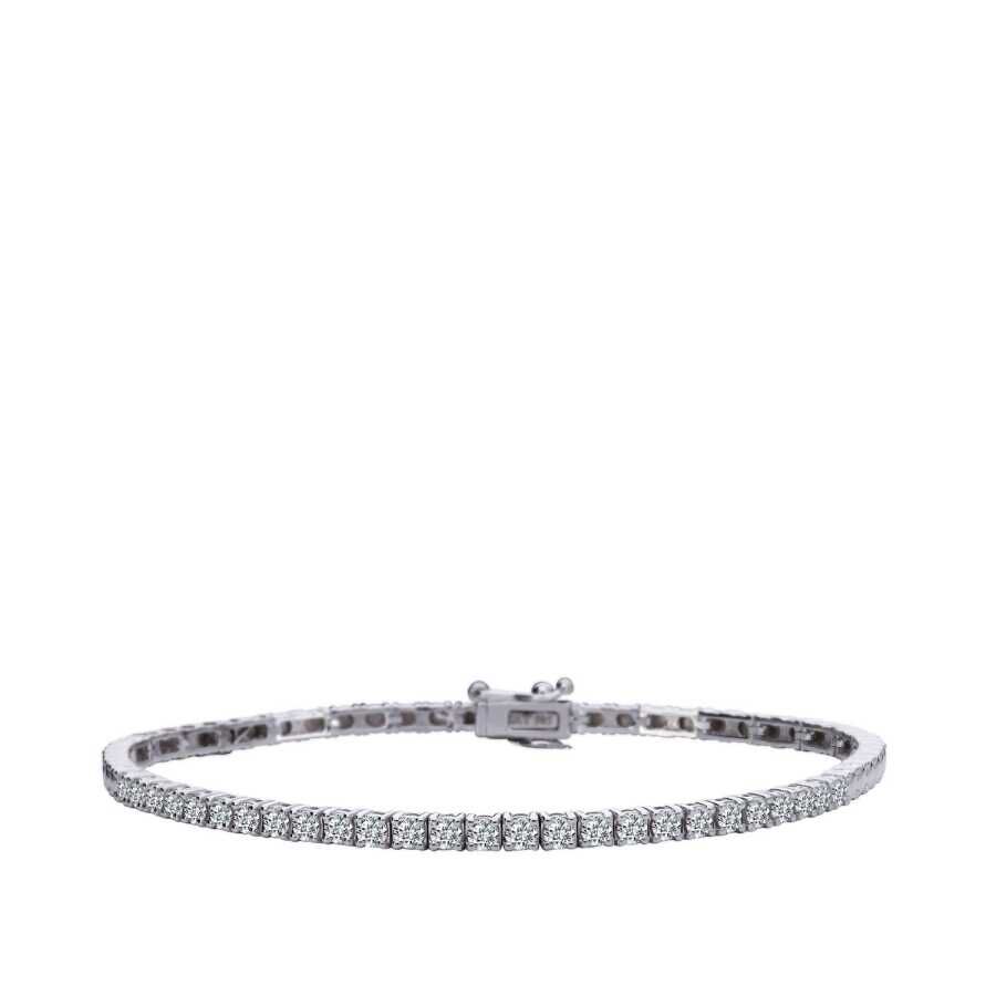 1.37 Karat Pırlanta Su Yolu Bileklik - Baroni Diamond
