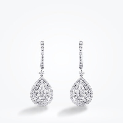 1.39 Karat Pırlanta Baget Küpe - Baroni Diamond (1)