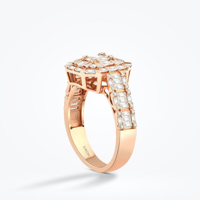 1.39 Karat Pırlanta Baget Yüzük - Baroni Diamond (1)