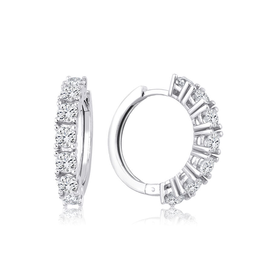 1.44 Karat Pırlanta Halka Küpe - Baroni Diamond