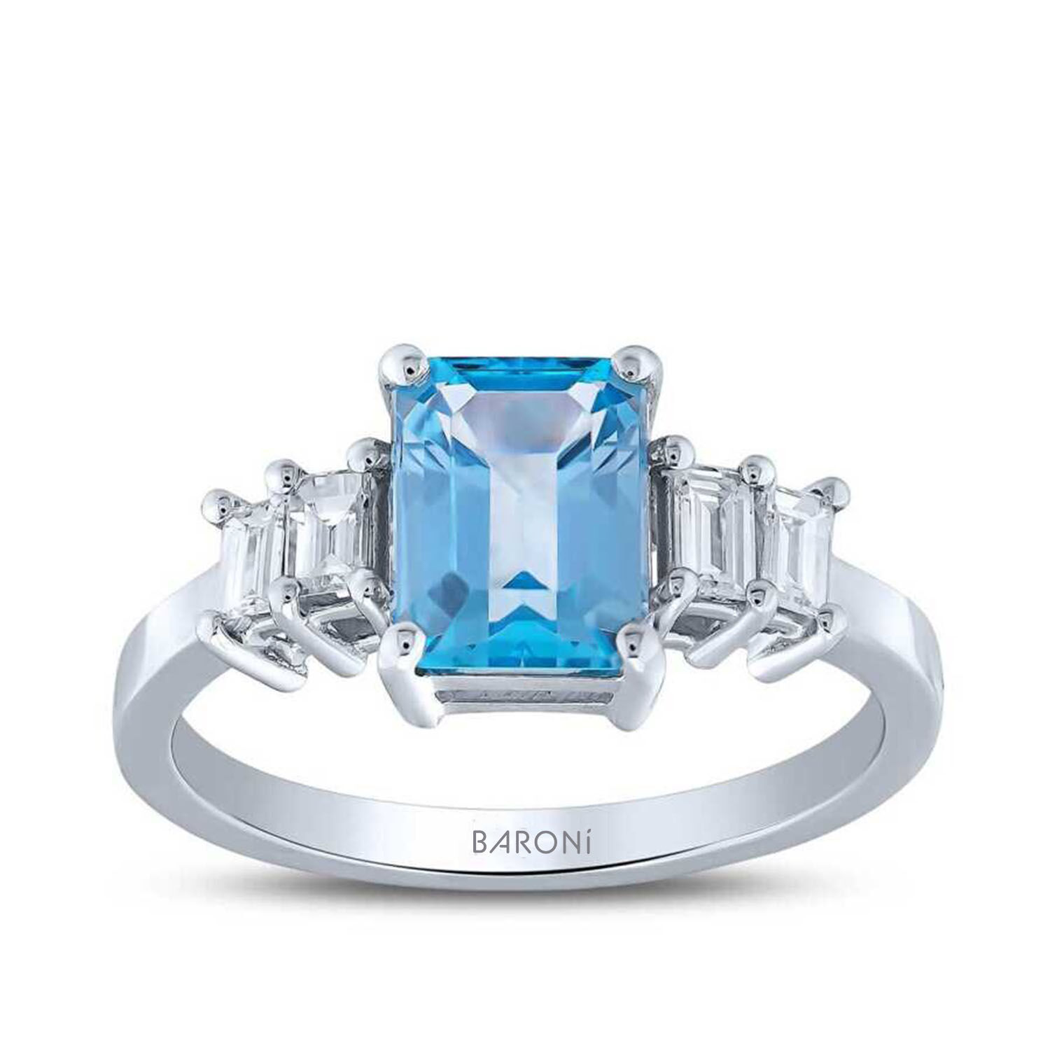 1.44 Karat Pırlanta Renkli Taşlı Yüzük - Baroni Diamond