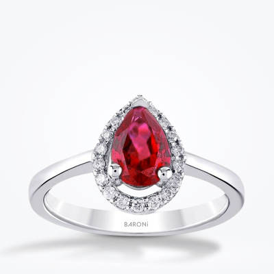 1.44 Karat Pırlanta Yakut Yüzük - Baroni Diamond