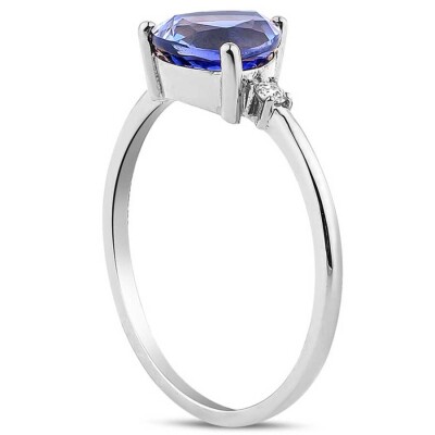 1.49 Karat Pırlanta Safir Yüzük - Baroni Diamond (1)