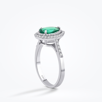 1.53 Karat Pırlanta Renkli Taşlı Yüzük - Baroni Diamond (1)