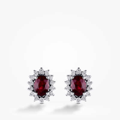 1.53 Karat Pırlanta Yakut Küpe - Baroni Diamond (1)