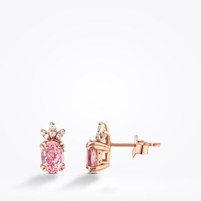 1.55 Karat Pırlanta Turmalin Küpe - Baroni Diamond