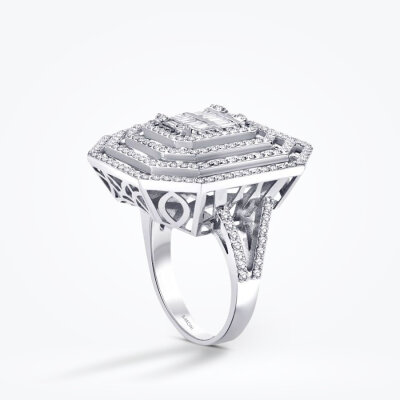 1.56 Karat Pırlanta Aurora Baget Yüzük - Baroni Diamond (1)
