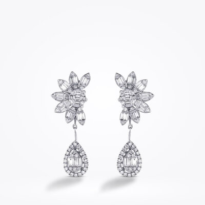 1.59 Karat Pırlanta Baget Küpe - Baroni Diamond (1)