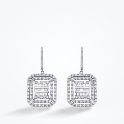 1.62 Karat Pırlanta Baget Küpe - Baroni Diamond (1)
