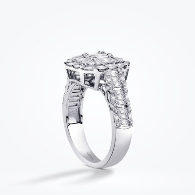 1.63 Karat Pırlanta Baget Yüzük - Baroni Diamond (1)