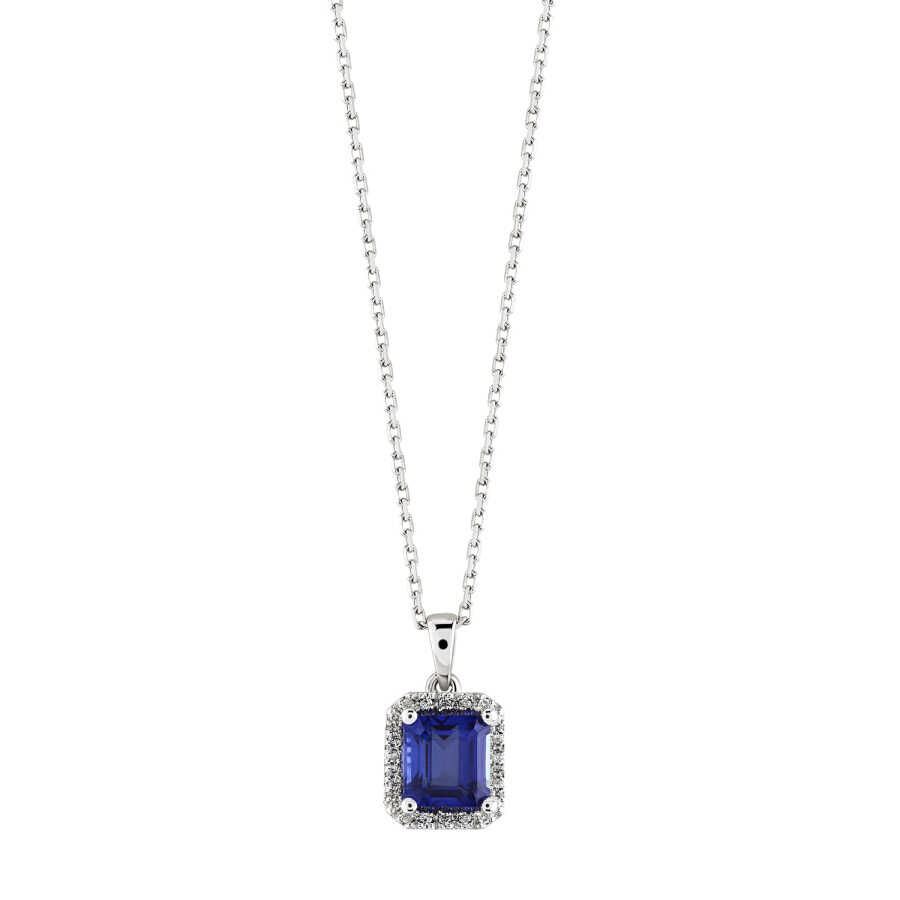1.67 Karat Pırlanta Safir Kolye