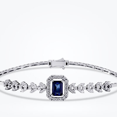 2.06 Karat Pırlanta Safir Bileklik - Baroni Diamond (1)