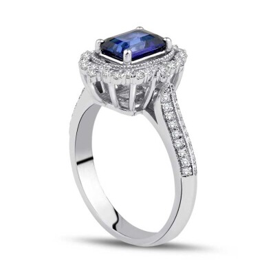 1.71 Karat Pırlanta Safir Yüzük - Baroni Diamond (1)