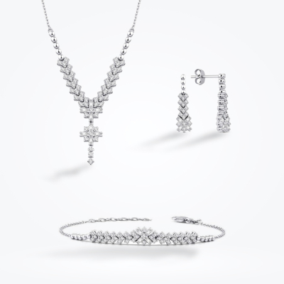 1.72 Karat Pırlanta Baget Set 