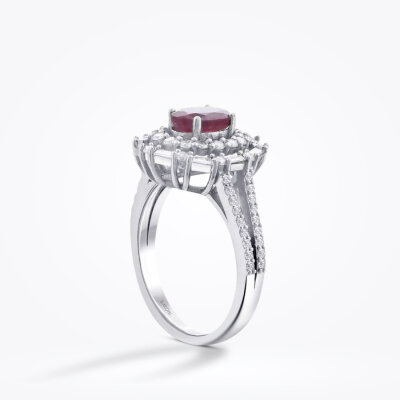 1.75 Karat Pırlanta Yakut Yüzük - Baroni Diamond (1)