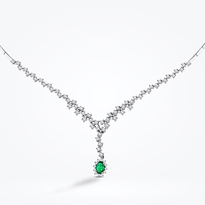 1.83 Karat Pırlanta Zümrüt Gerdanlık - Baroni Diamond (1)