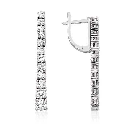 1.84 Karat Pırlanta Küpe