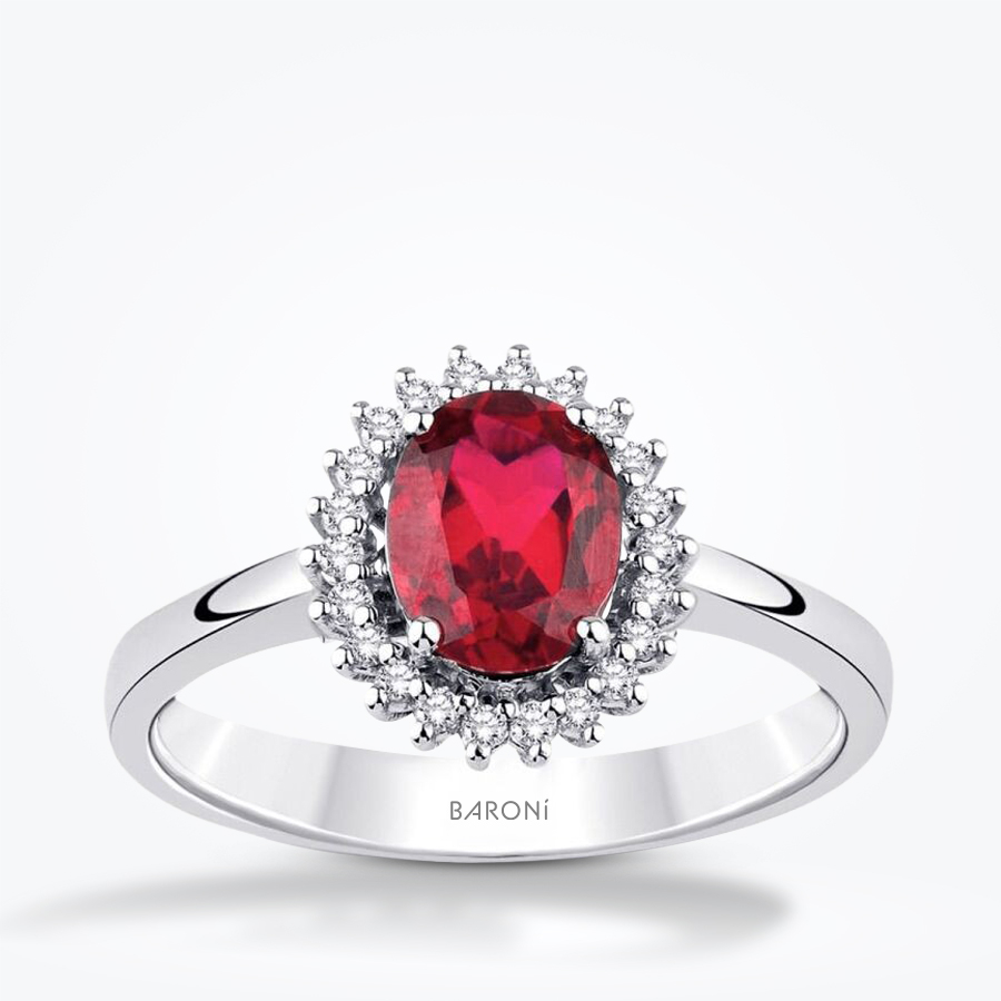 1.87 Karat Pırlanta Yakut Yüzük - Baroni Diamond