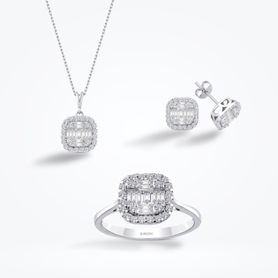 1.91 Karat Pırlanta Baget Set 