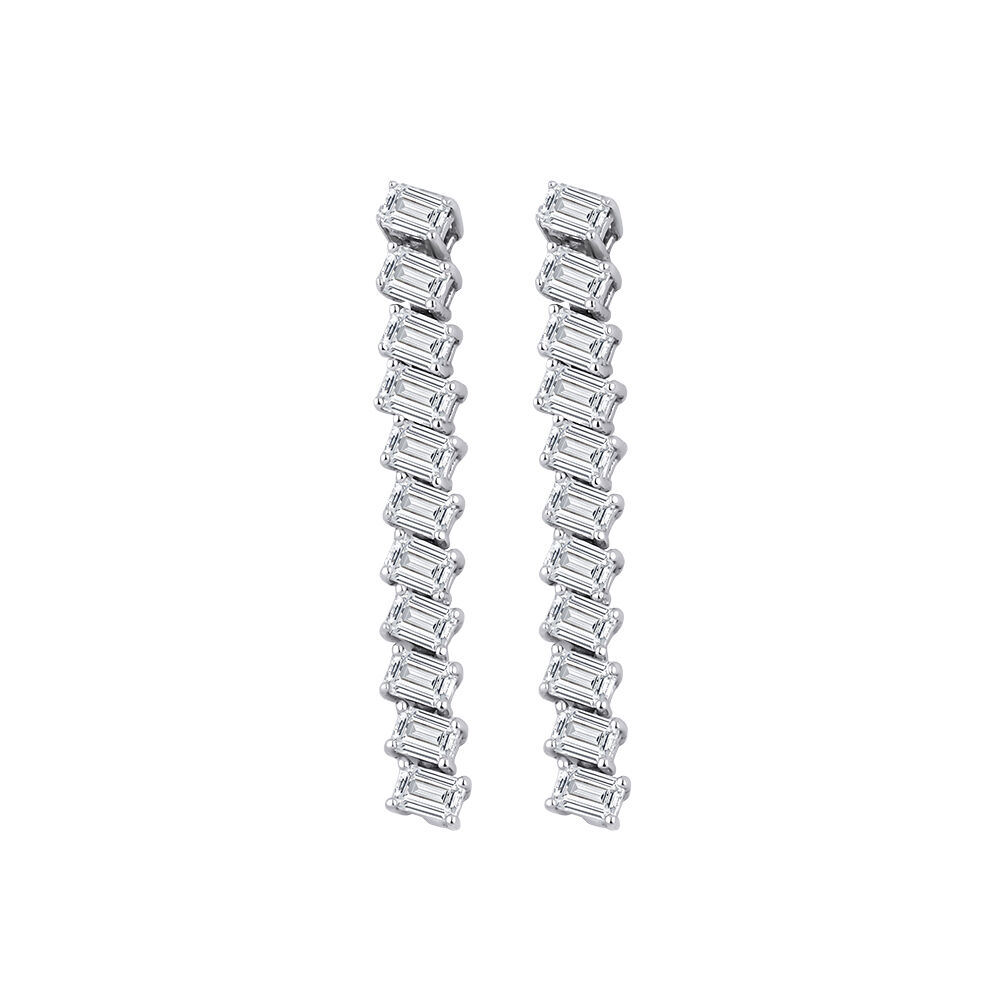 1.97 Karat Pırlanta Su Yolu Küpe - Baroni Diamond