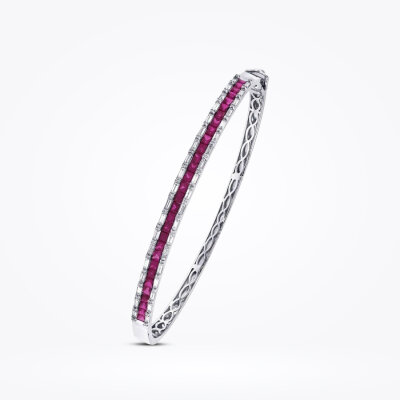 2.36 Karat Pırlanta Yakut Kelepçe - 2