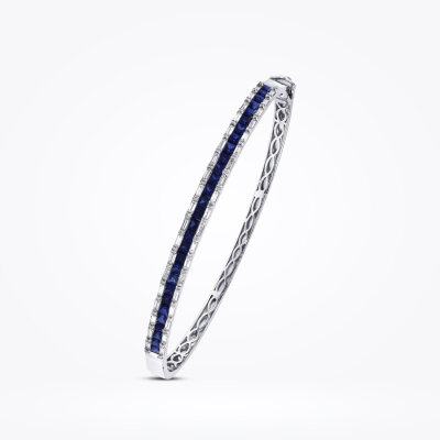 2.61 Karat Pırlanta Safir Kelepçe - Baroni Diamond (1)