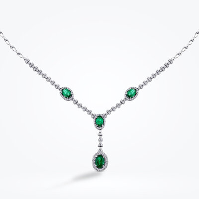 2.84 Karat Pırlanta Zümrüt Gerdanlık - Baroni Diamond (1)