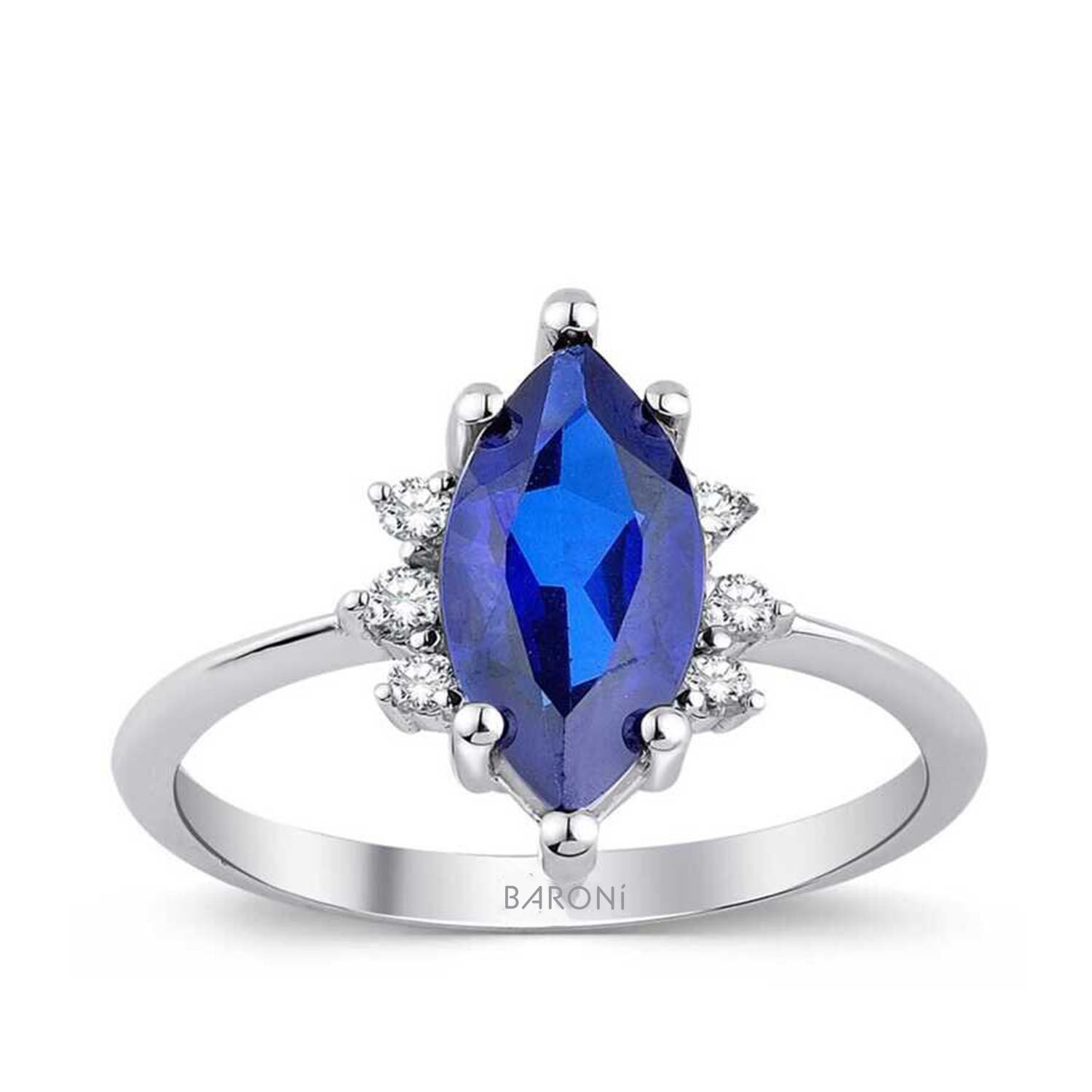 2.02 Karat Pırlanta Safir Yüzük - Baroni Diamond