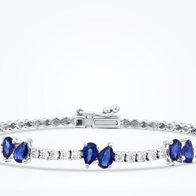 2.03 Karat Pırlanta Safir Bileklik - Baroni Diamond (1)