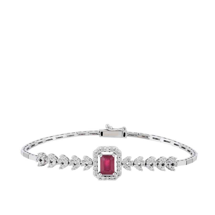 2.72 Karat Pırlanta Yakut Bileklik - Baroni Diamond