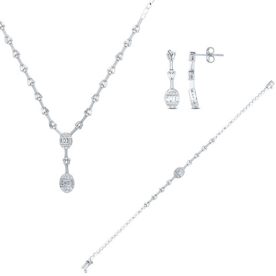 2.08 Karat Pırlanta Baget Set