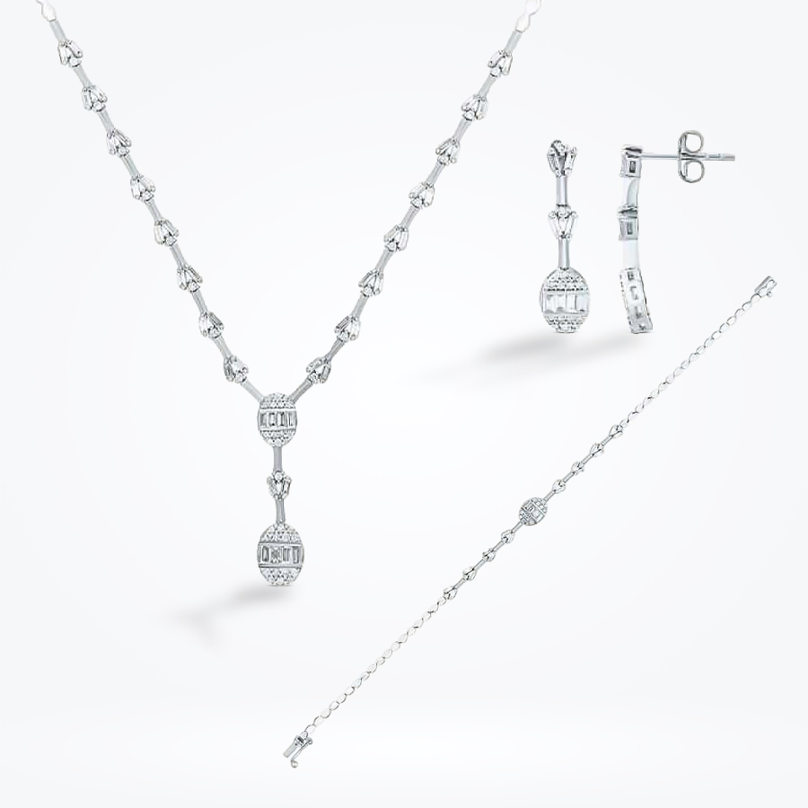 2.08 Karat Pırlanta Baget Set - Baroni Diamond