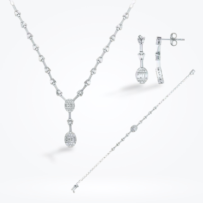 2.08 Karat Pırlanta Baget Set 