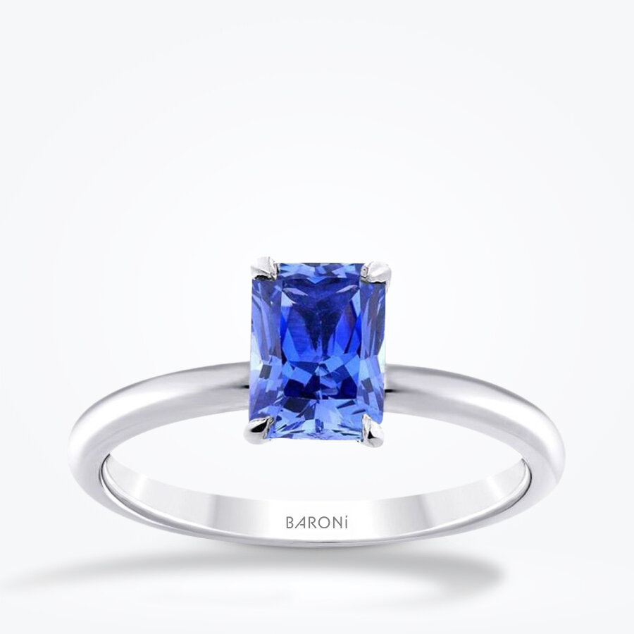 2.12 Karat Pırlanta Safir Yüzük - Baroni Diamond