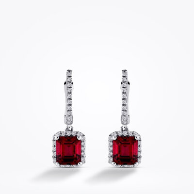 2.22 Karat Pırlanta Yakut Küpe - Baroni Diamond (1)