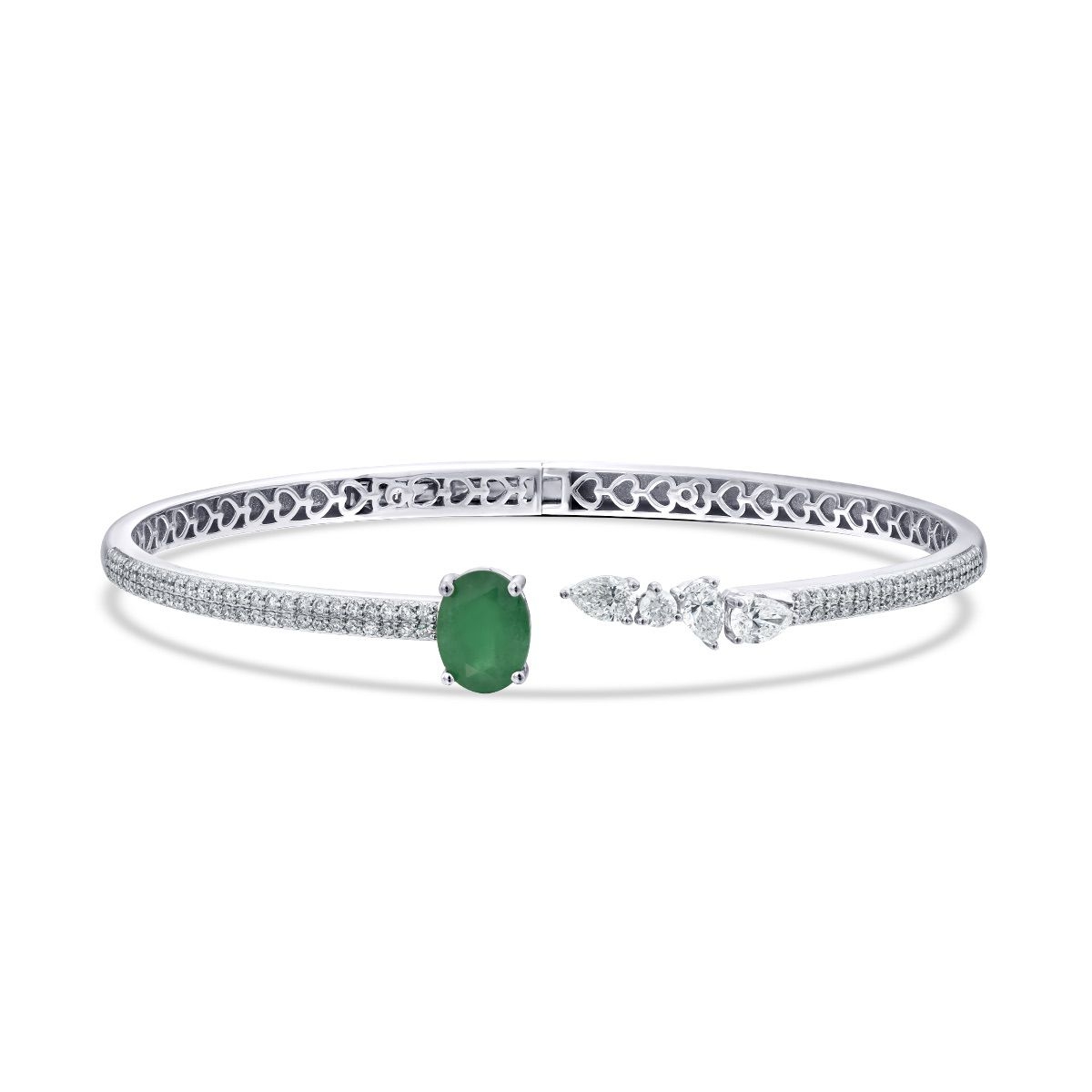 2.23 Karat Pırlanta Zümrüt Kelepçe - Baroni Diamond