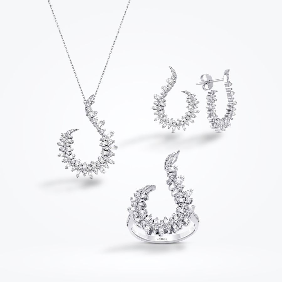 2.25 Karat Pırlanta Baget Set - Baroni Diamond