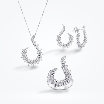 2.25 Karat Pırlanta Baget Set 