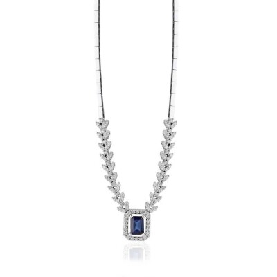 2.26 Karat Pırlanta Safir Gerdanlık - Baroni Diamond