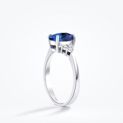 2.27 Karat Pırlanta Safir Yüzük - Baroni Diamond (1)
