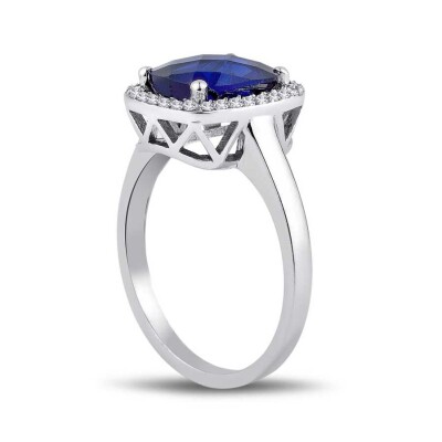 2.27 Karat Pırlanta Safir Yüzük - Baroni Diamond (1)
