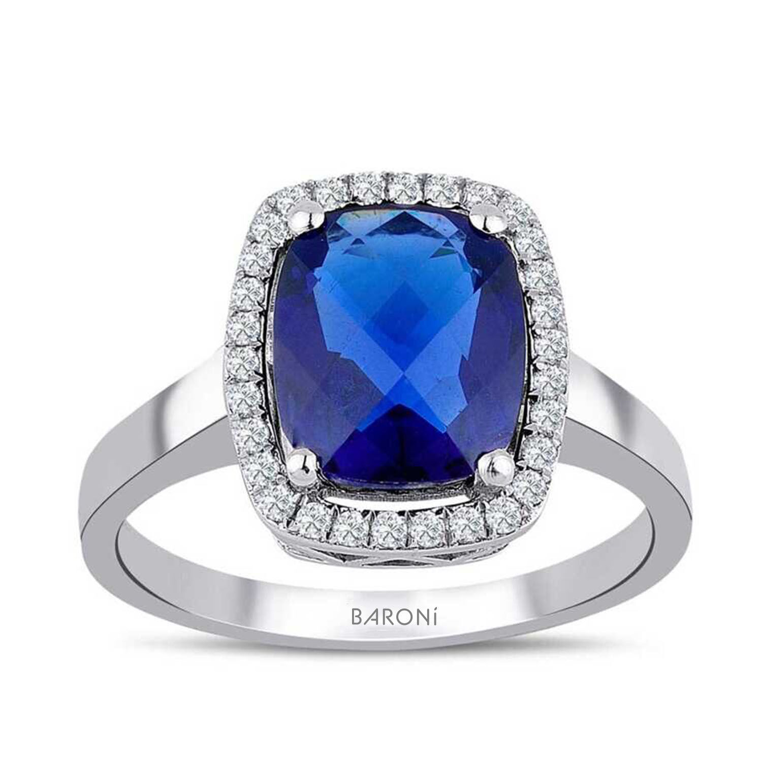 2.27 Karat Pırlanta Safir Yüzük - Baroni Diamond
