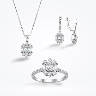 2.28 Karat Pırlanta Baget Set 