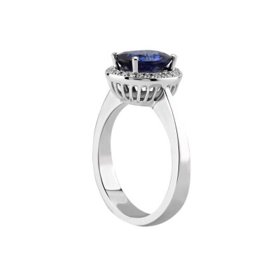 2.42 Karat Pırlanta Safir Yüzük - Baroni Diamond (1)