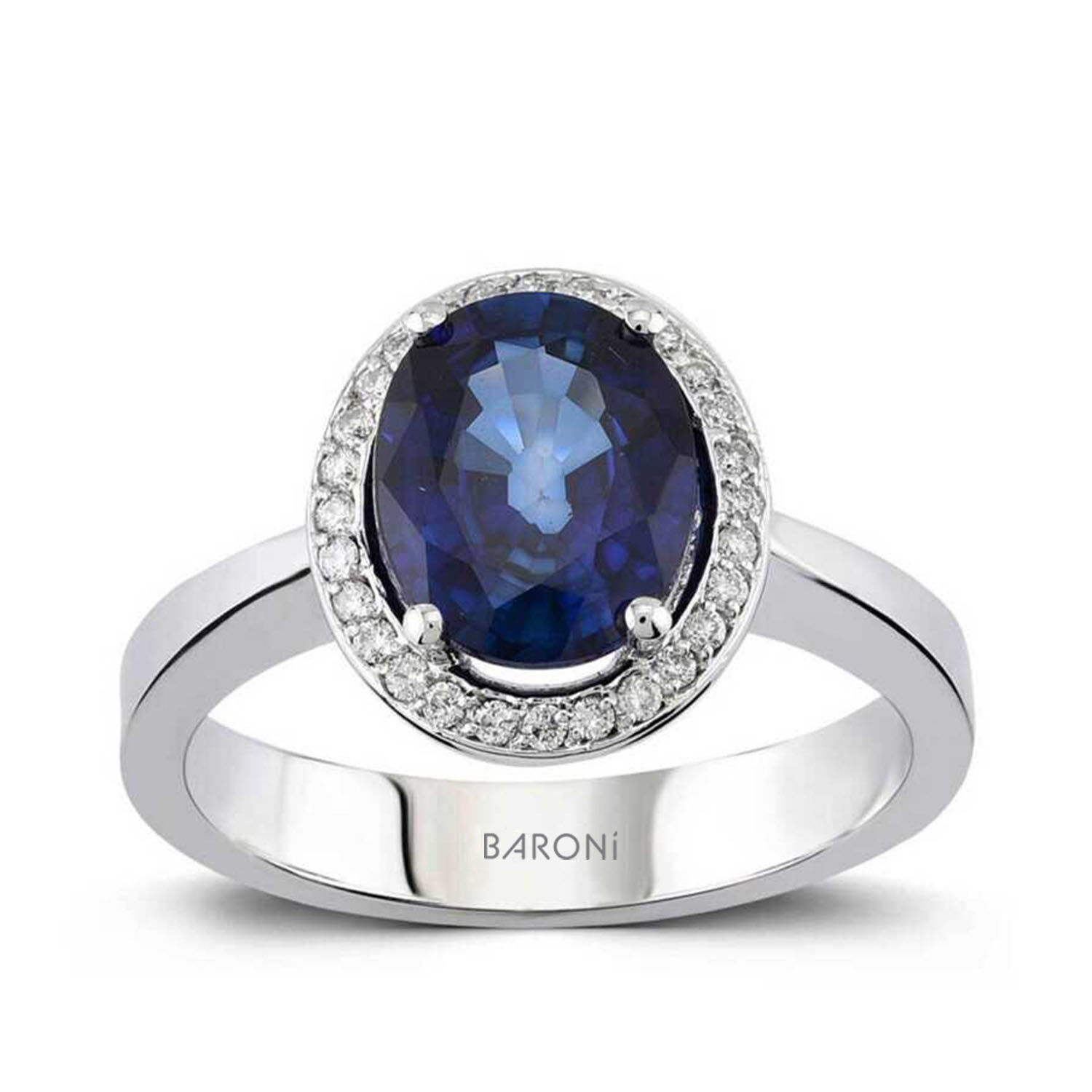 2.42 Karat Pırlanta Safir Yüzük - Baroni Diamond