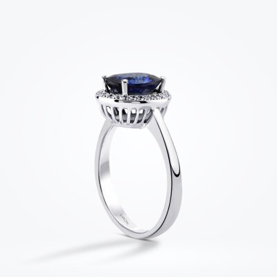 2.42 Karat Pırlanta Safir Yüzük - Baroni Diamond (1)