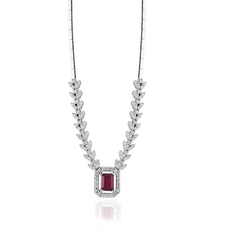 2.45 Karat Pırlanta Yakut Gerdanlık - Baroni Diamond