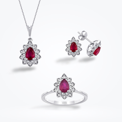 2.50 Karat Pırlanta Yakut Set 