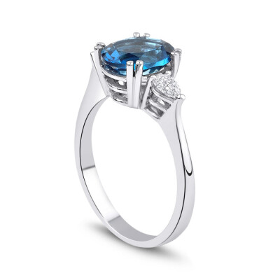 2.51 Karat Pırlanta Renkli Taşlı Yüzük - Baroni Diamond (1)